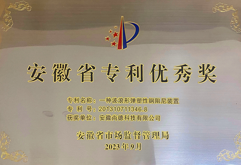 安徽省專利優秀獎
